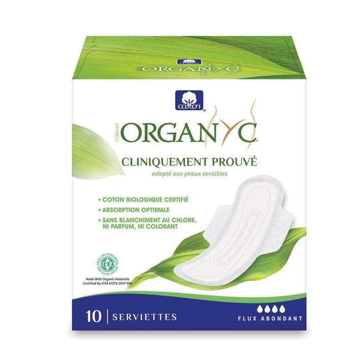Serviettes 100% coton Bio Super x10 Organyc