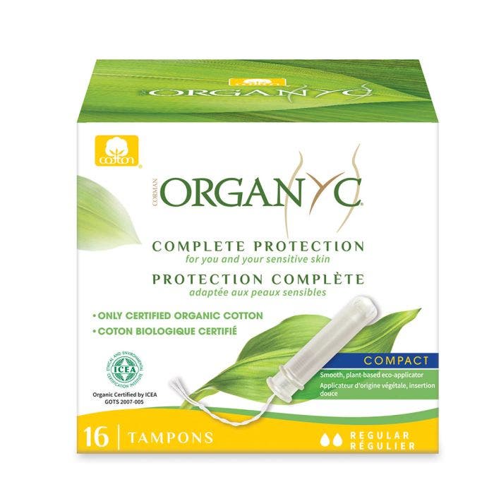 Tampon Applicateur 100% coton Bio Normal x16 Organyc
