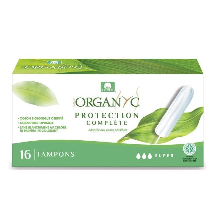 Tampons Super Coton Bio x16 Organyc