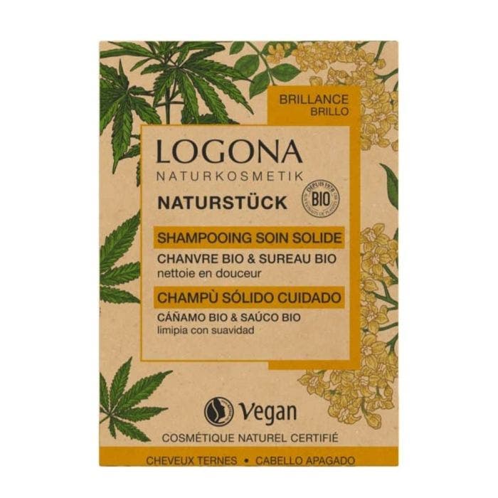 Shampooing Soin Solide 60g Chanvre et Sureau Bio Cheveux Ternes Logona