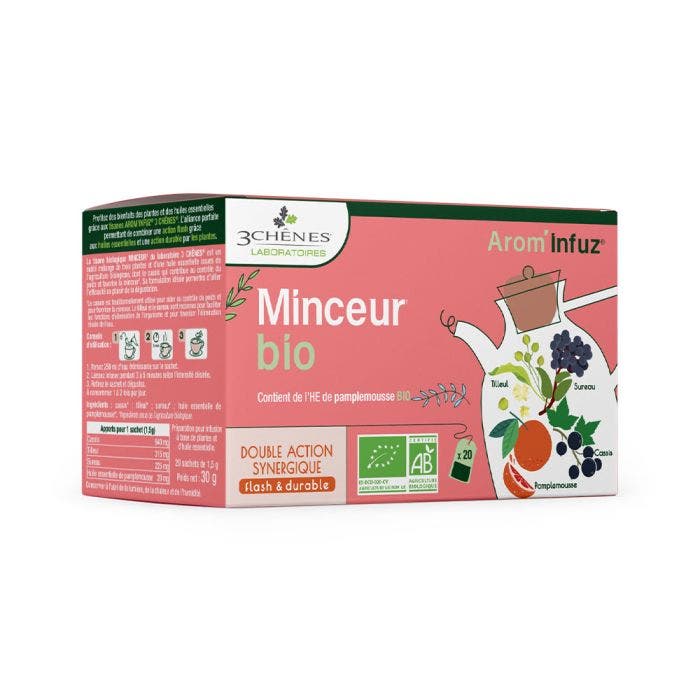 Tisane Minceur Bio 20 sachets 3 Chênes