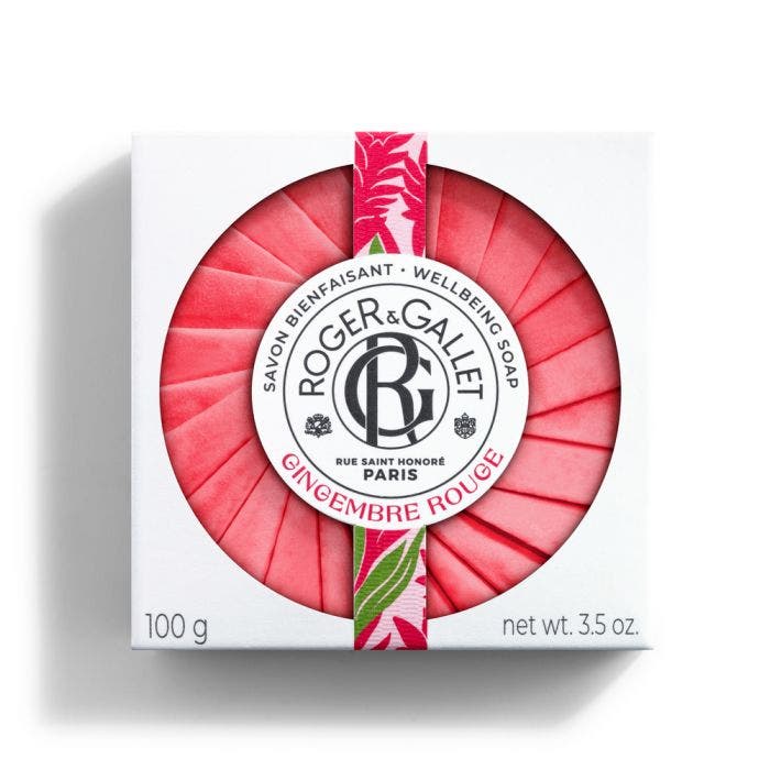 Savon Bienfaisant 100g Gingembre Rouge Base Végétale Roger & Gallet