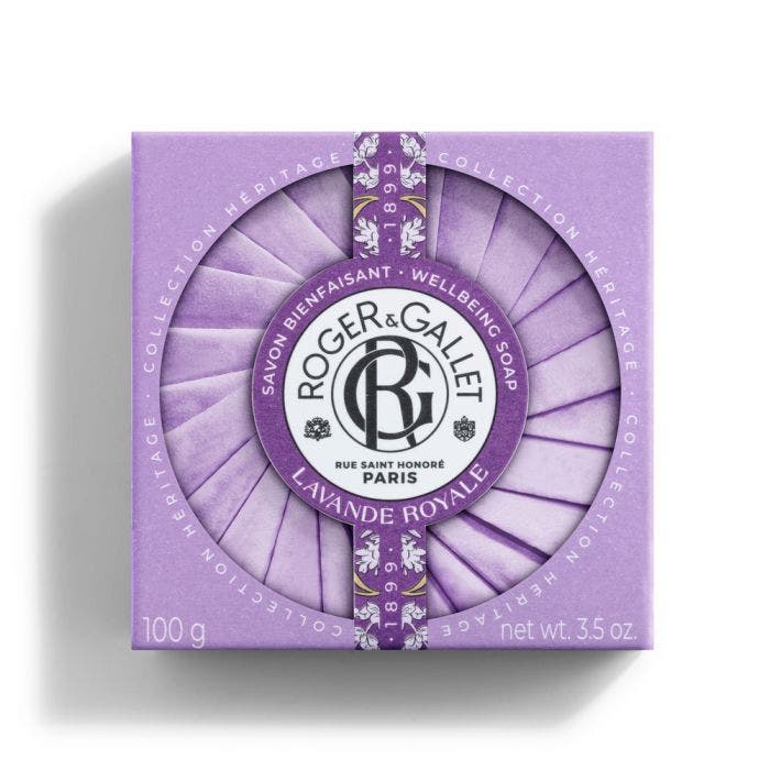 Savon Collection Héritage 100g Lavande Royale Base Végétale Roger & Gallet