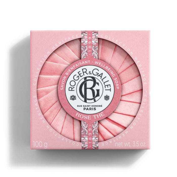 Savon Bienfaisant Collection Héritage 100g Rose Thé Base Végétale Roger & Gallet