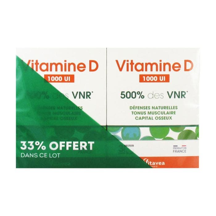 Vitamine D 500 VNR 2x90 comprimés Vitavea Santé Easypara