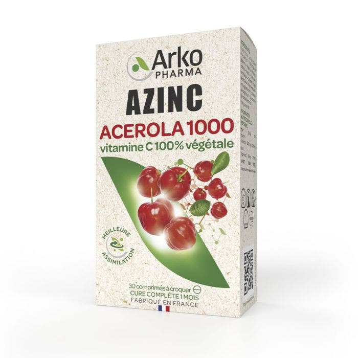 Acerola 1000 Vitamine C Naturelle 30 Comprimes Arkovital Arkopharma