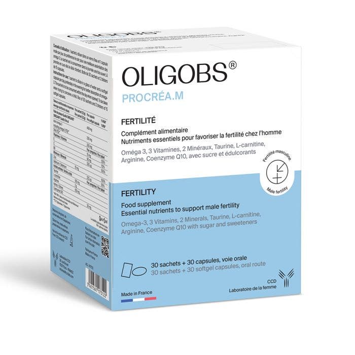 Procrea M Fertilité 30 Sachets et 30 Capsules Oligobs Ccd
