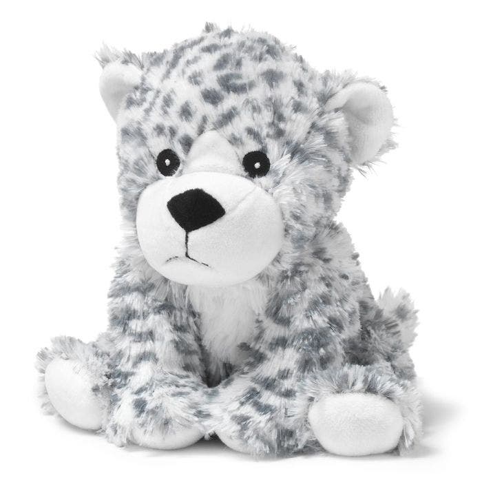 Bouillote Léopard Blanc Cozy Peluche Warmies Dès La Naissance Soframar