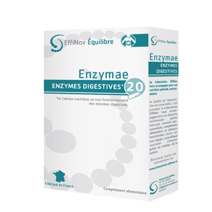 Enzymae 20 Gélules Enzymes Digestives Effinov Nutrition