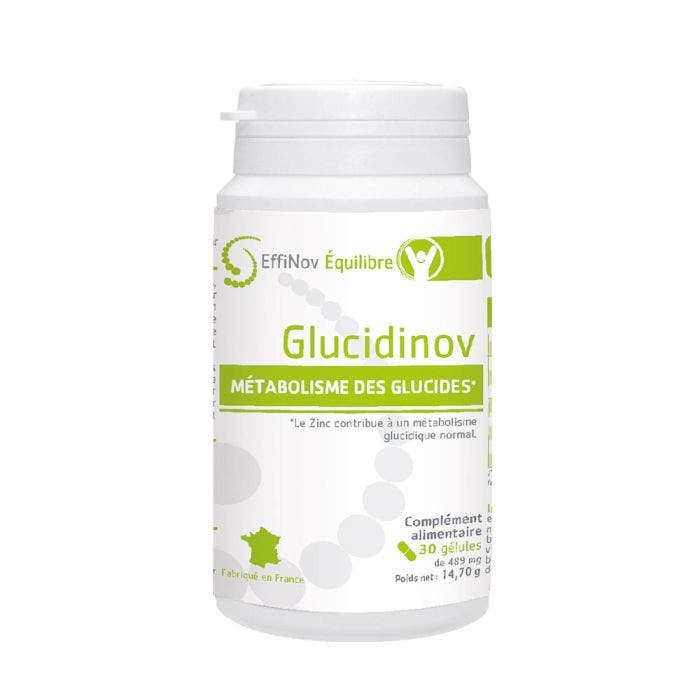 Glucidinov 30 Gélules Maintien de la glycémie Effinov Nutrition