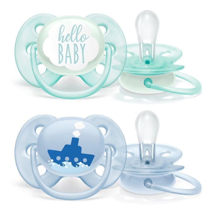 Sucette Orthodontique Collection Douceur x2 Ultra-Douce 6 à 18 Mois Avent