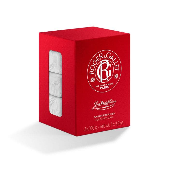 Savon Parfume Base 100% Vegetale 3x100g Jean-Marie Farina Roger & Gallet
