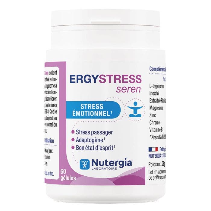Ergystress Seren 60 Gélules Stress et Sommeil Nutergia