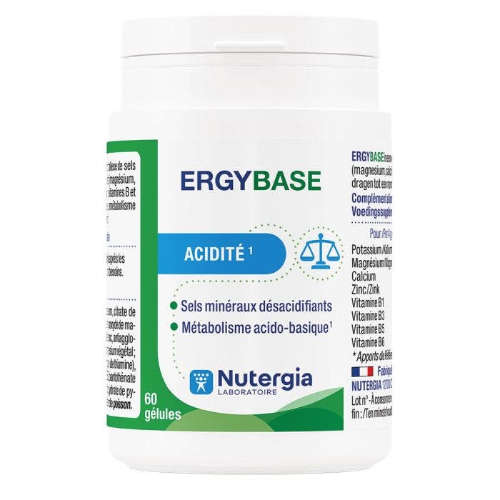 Ergybase 60 Gélules Acidité Nutergia