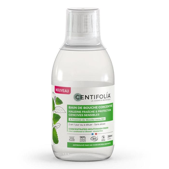 Bain De Bouche Concentre 2en1 Pur Ou A Diluer Bio 250ml Centifolia