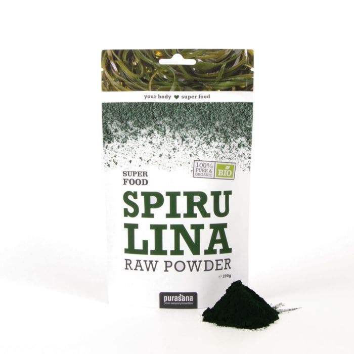 Poudre De Spiruline Bio 200 g Purasana