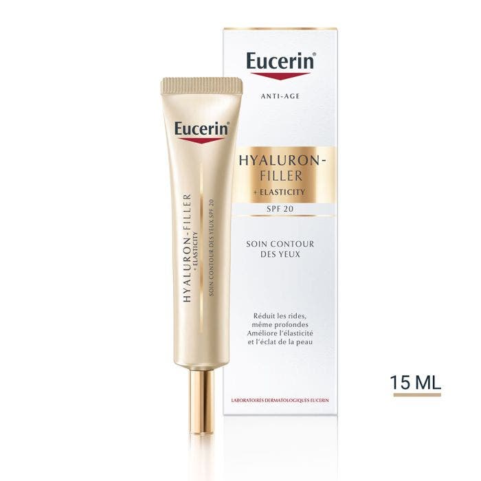 Soin Contour des Yeux SPF20 15ml Hyaluron-Filler + Elasticity Peaux Matures Eucerin