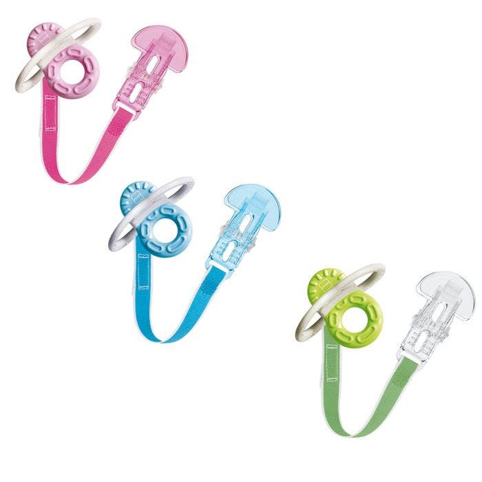 Mini Anneau de Dentition + Attache 2 Mois et Plus Mam