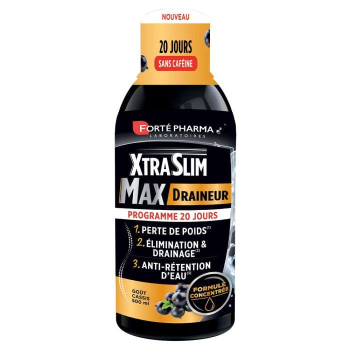 Draineur Puissant à boire sans caféine 500ml XtraSlim Max Forté Pharma