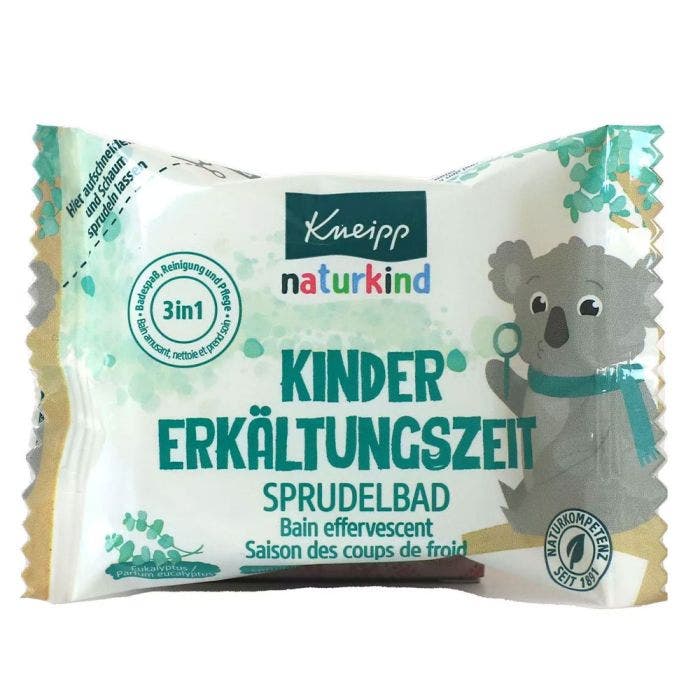 Galet Effervescent pour le Bain Coup de Froid 80g Nature Kids Eucalyptus Kneipp