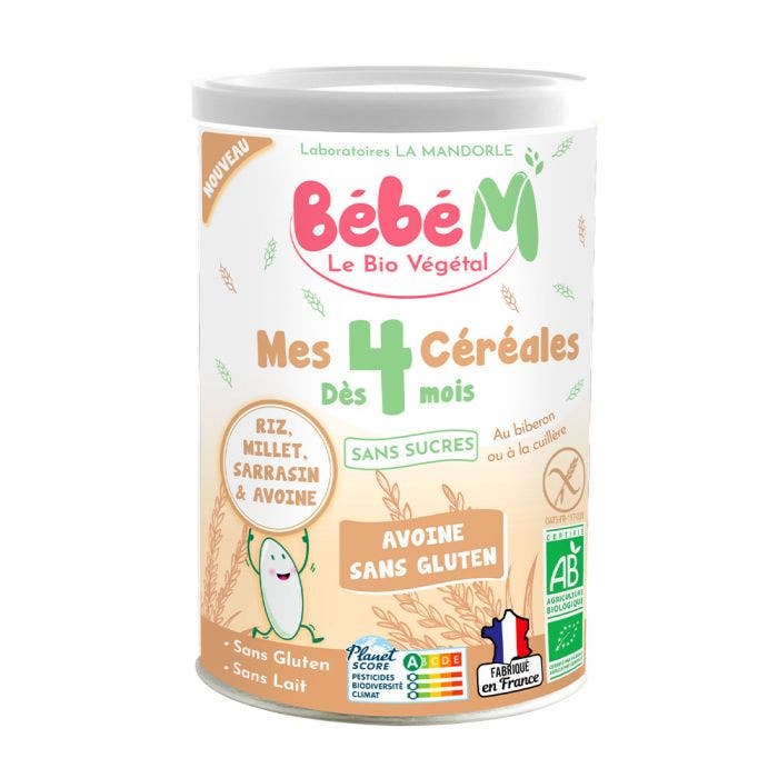 Mes 4 Céréales Bio 220g Dès 4 Mois La Mandorle