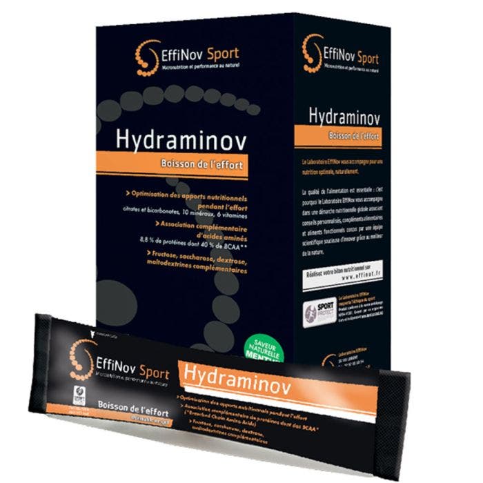Hydraminov boisson de l'effort 10 sticks Sport Effinov Nutrition