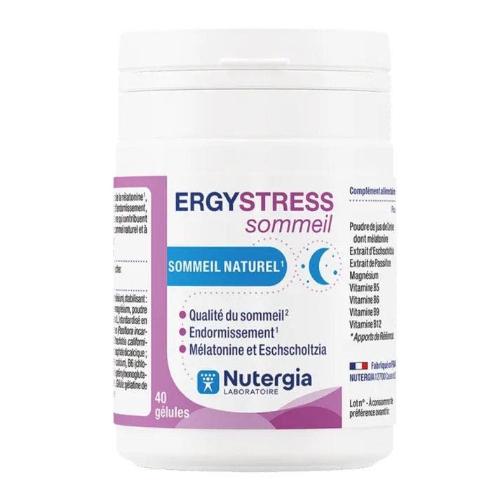 Ergystress 40 Gelules Sommeil Naturel Nutergia