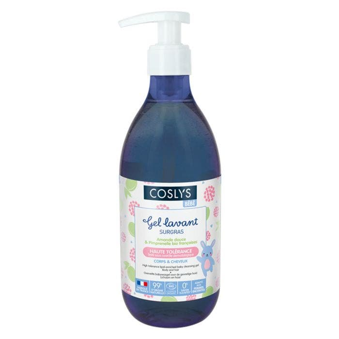 Gel Lavant Surgras 500ml Bebe Sans Savon Corps et Cheveux Coslys