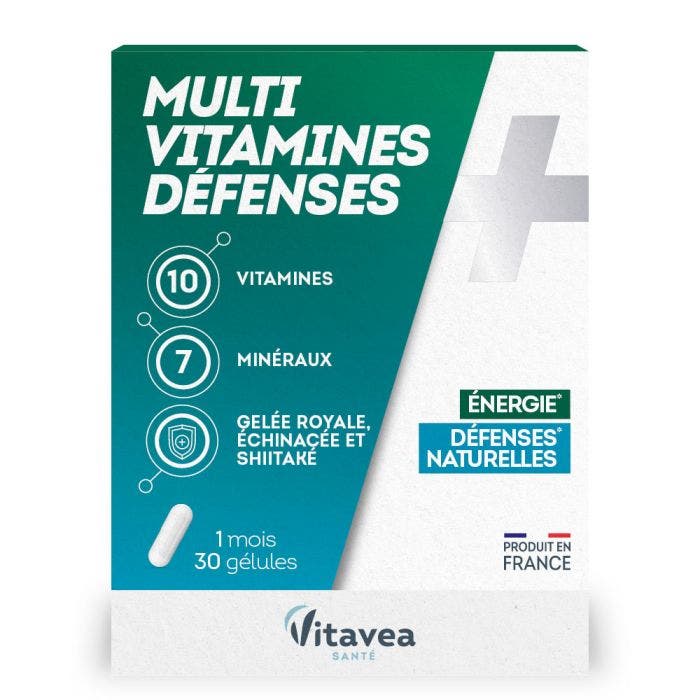 Multivitamines Défenses naturelles 30 Gélules Vitavea Santé