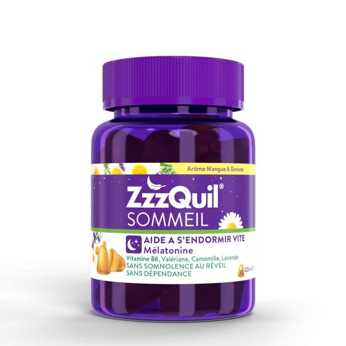 Sommeil 30 Gommes Mangue Banane ZzzQuil