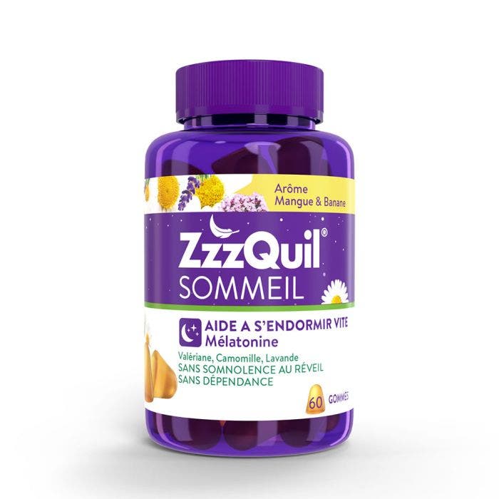 Sommeil 60 Gommes Mangue Banane ZzzQuil