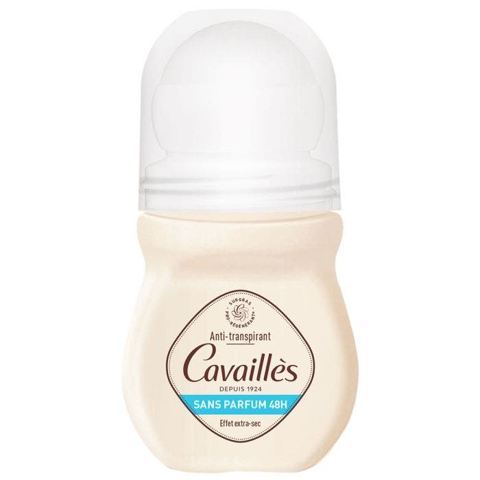 Déodorant Roll On Anti-Transpirant Sans Parfum 48H 50ml Absorb + Effet Extra-Sec Rogé Cavaillès