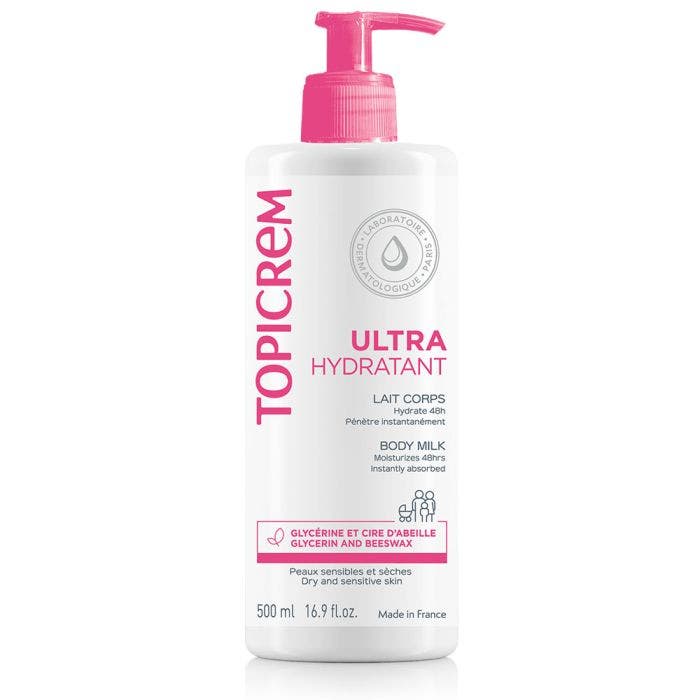 Lait Corps 500ml Ultra-Hydratant Peaux Sensibles Et Seches Topicrem