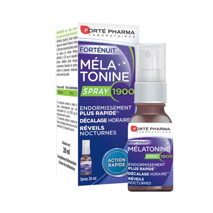 Spray Mélatonine 1900 20ml Forté Nuit Action rapide Forté Pharma