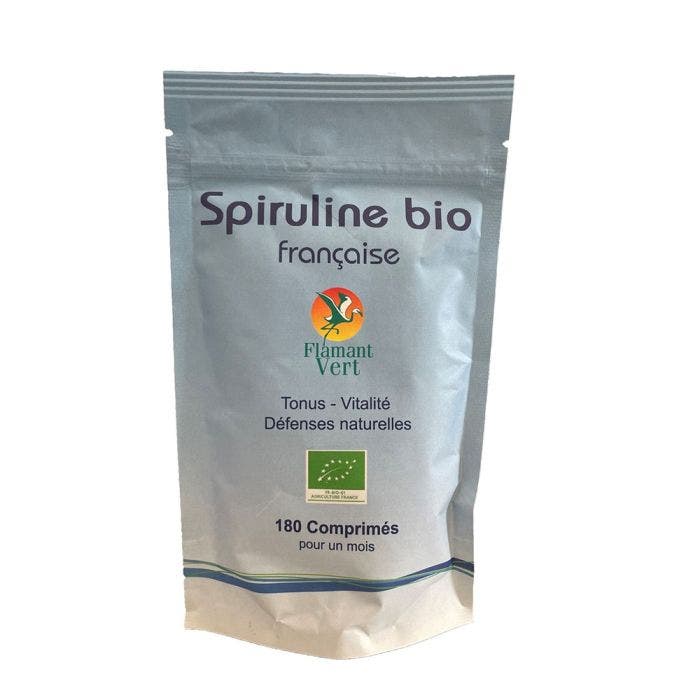 Spiruline de Provence Bio 180 Comprimes Flamant Vert