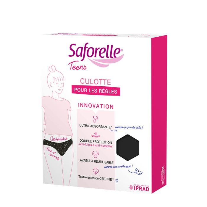 Culotte Ultra-absorbante 1ères règles 14 ans Teens Saforelle