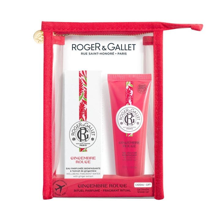 Trousse Eau Parfumée Bienfaisante + Gel Douche Gingembre Rouge Roger & Gallet