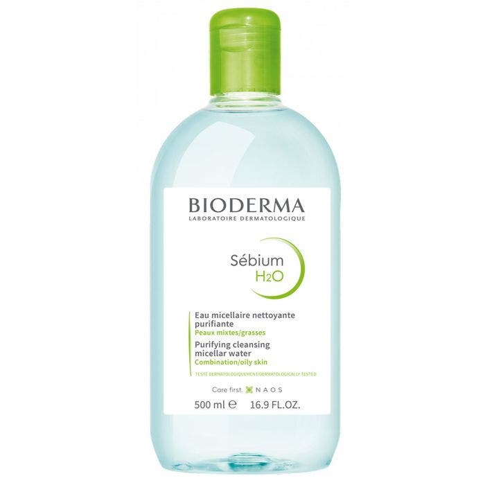 Eau micellaire 500ml Sebium H2O Peaux grasses Bioderma