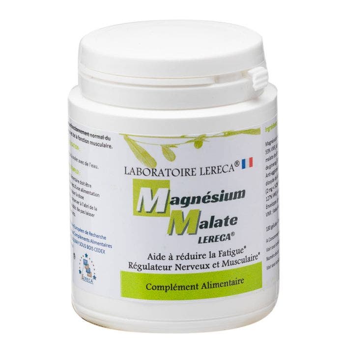 Magnesium Malate 180 Gelules Lereca