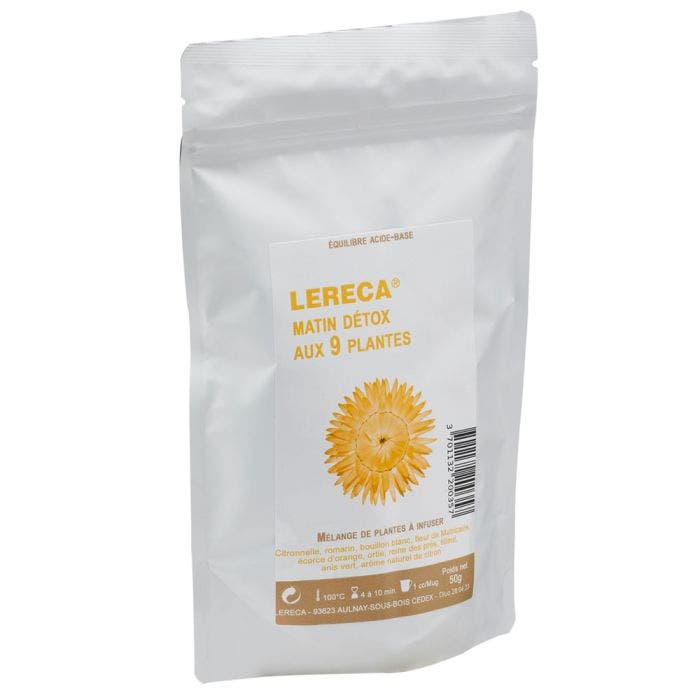Tisane Matin Detox 50g 9 Plantes Lereca