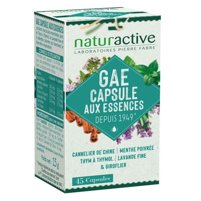 GAE aux huiles essentielles 45 Capsules Aux essences Naturactive