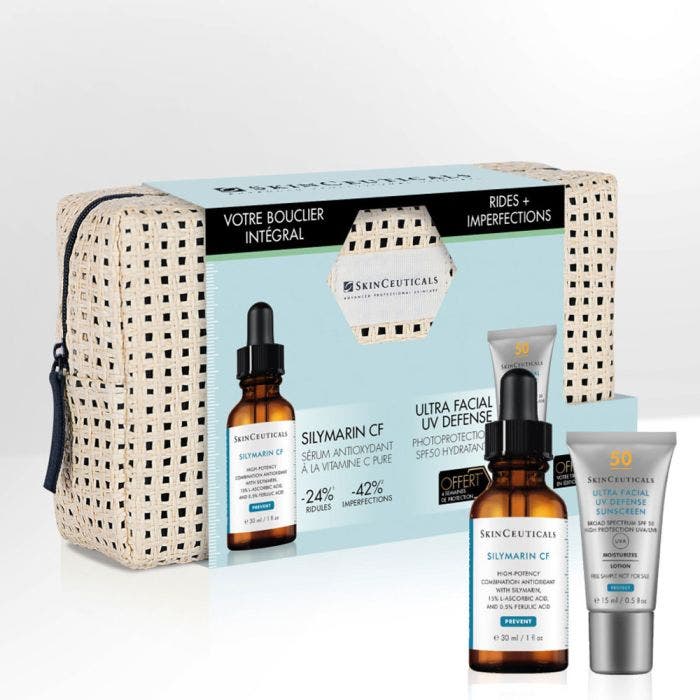 Trousse Bouclier Intégral Rides + Imperfections - Silymarin CF Prevent Skinceuticals