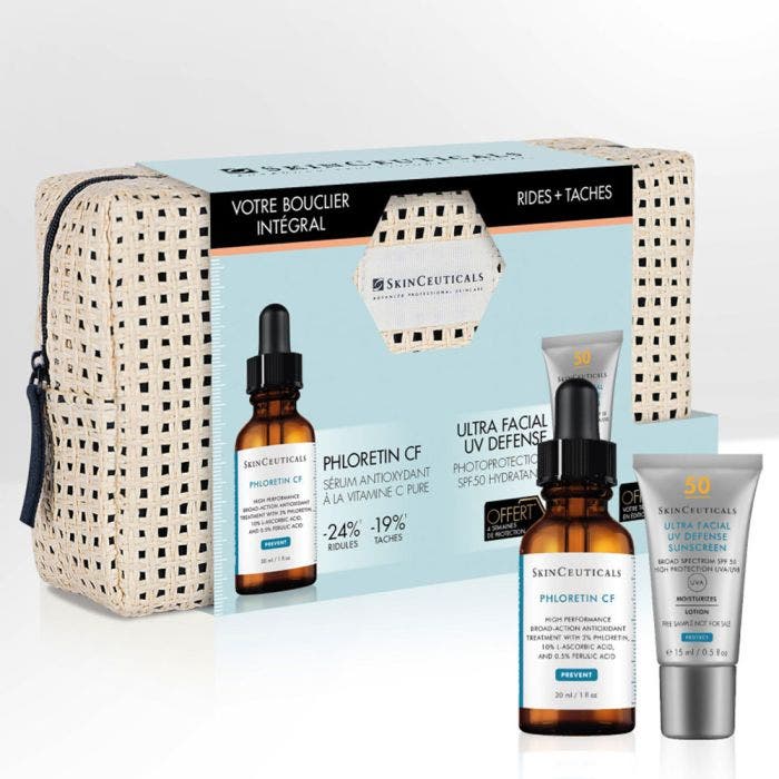 Trousse Bouclier Intégral Rides + Taches - Phloretin CF 30ml Prevent Skinceuticals