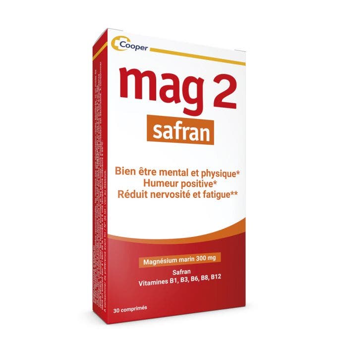 Safran 30 Comprimés Bien-être mental et physique Mag 2