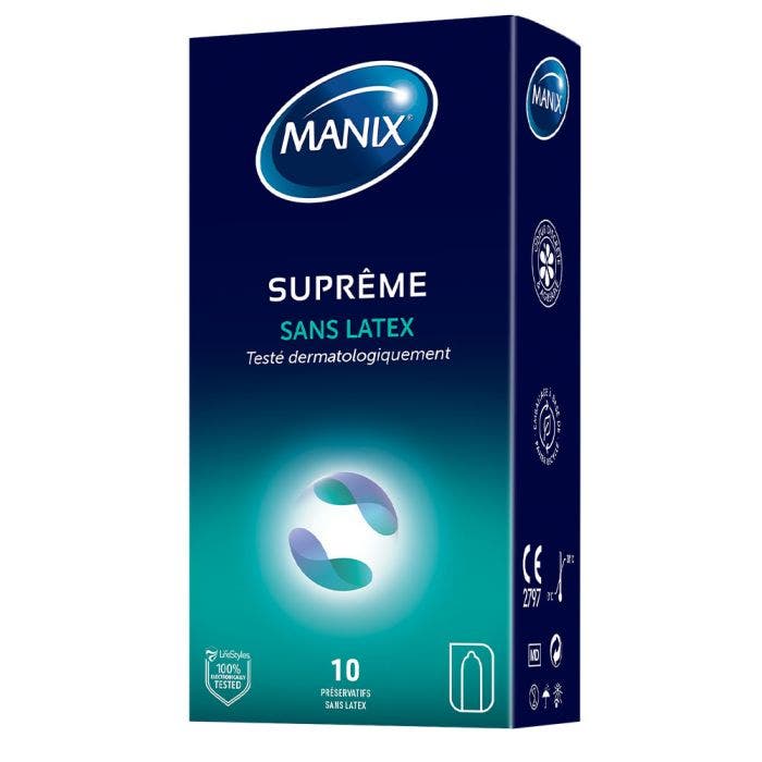 Préservatifs Sans Latex x10 Suprême Manix