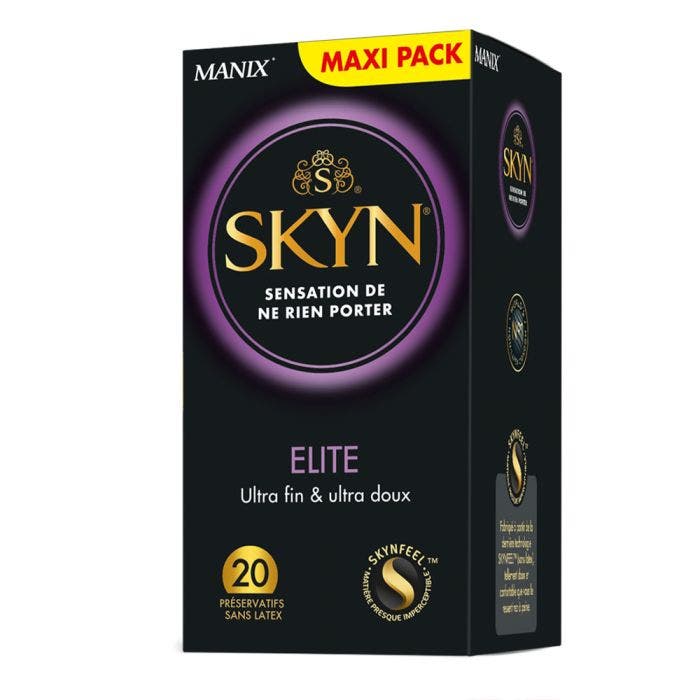 Préservatifs Sans Latex x20 Elite Ultra Fin et Ultra Doux Manix