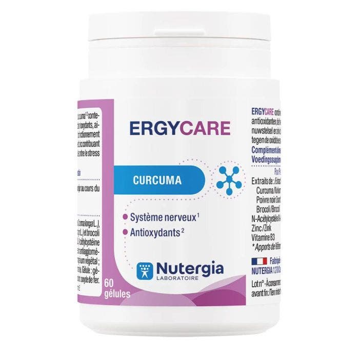 Ergycare 60 Gélules Curcuma Nutergia