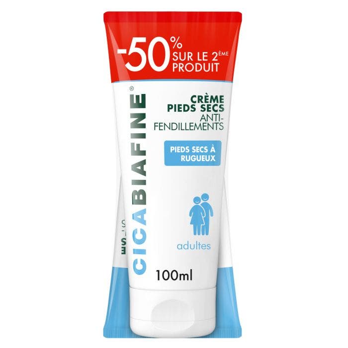 Crème Pieds Secs Anti-fendillements 2x100ml Cicabiafine Biafine