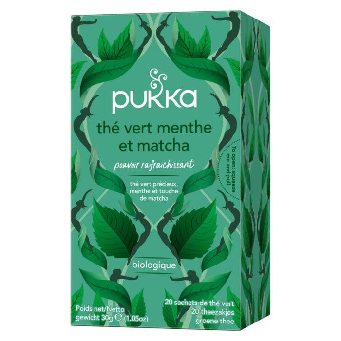 Thé Vert Bio Matcha Menthe 20 sachets Pukka