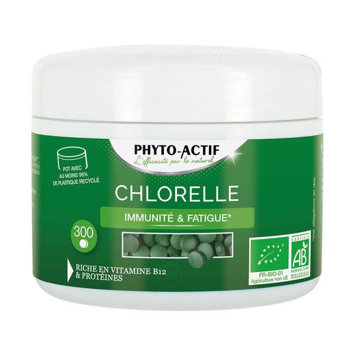 Chlorelle Ecocert 300 Comprimes Phyto-Actif